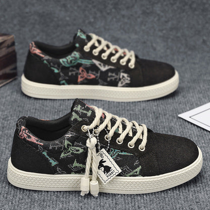 Ladies' Fashion Sneakers with Unique Textile Design