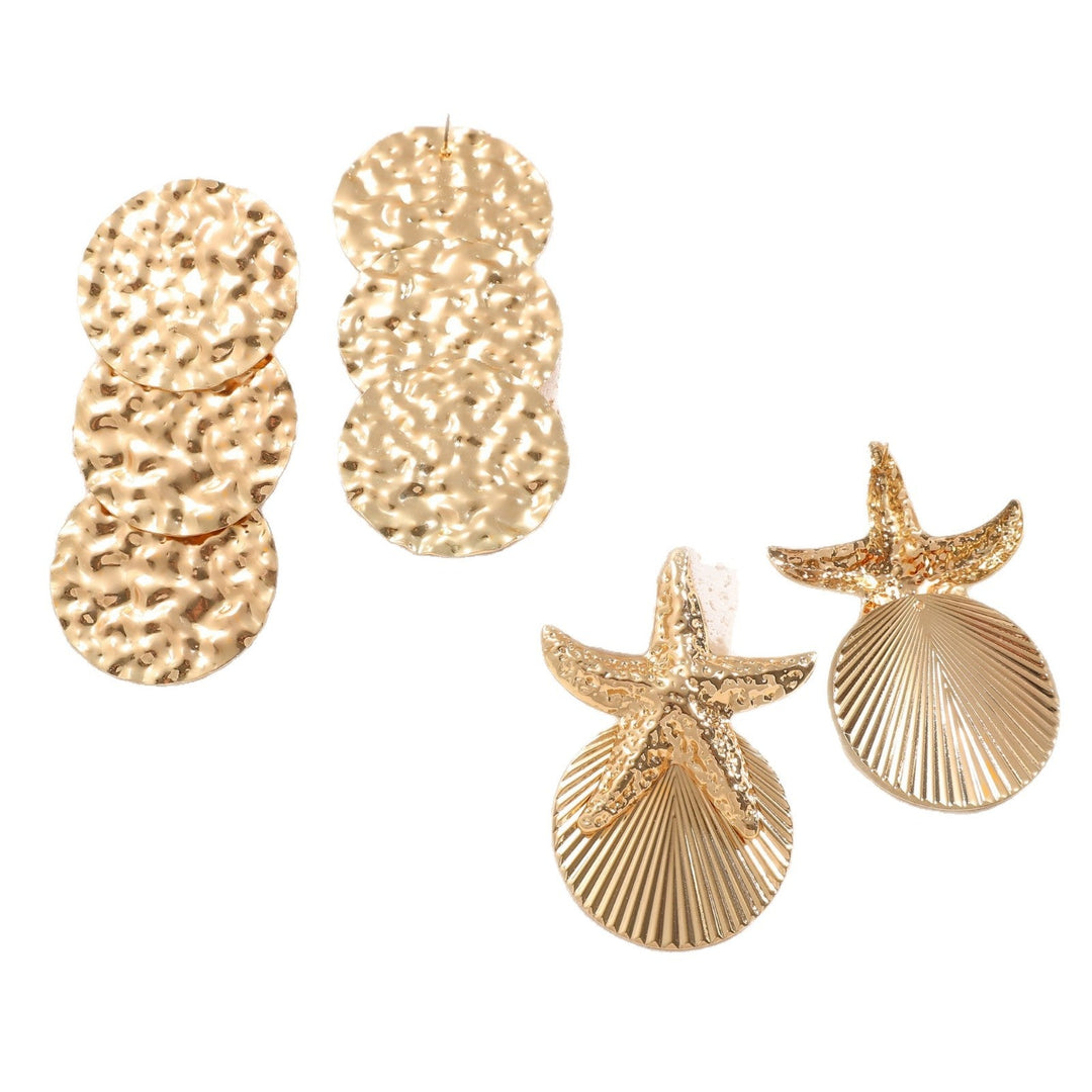Women's ear clips in luxurious shell and starfish design Tom Cottons