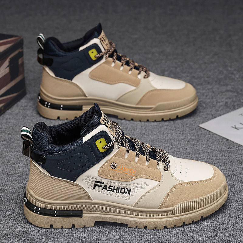 High top athletic sneakers for women with breathable construction and non-slip sole