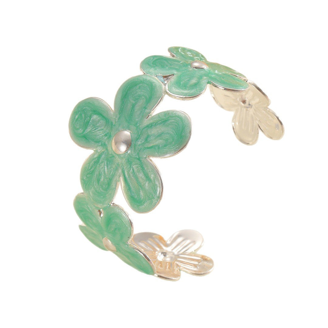 Women's bracelet made of high-quality metal with floral design Tom Cottons