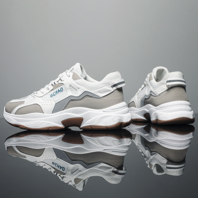 Ladies sporty sneakers with cushioned sole and breathable upper edge