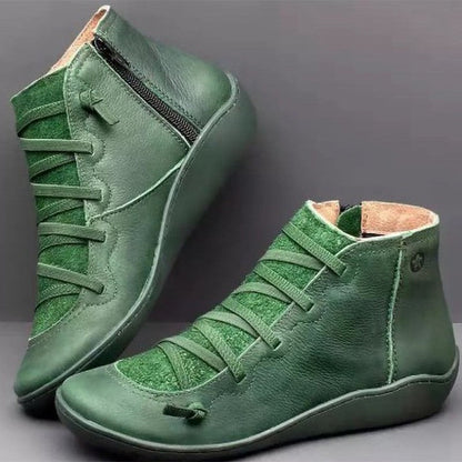 Women's High-Top Sneaker with trendy lace and zipper design