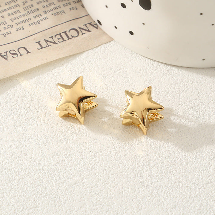 Women's heart-shaped ear clips Tom Cottons