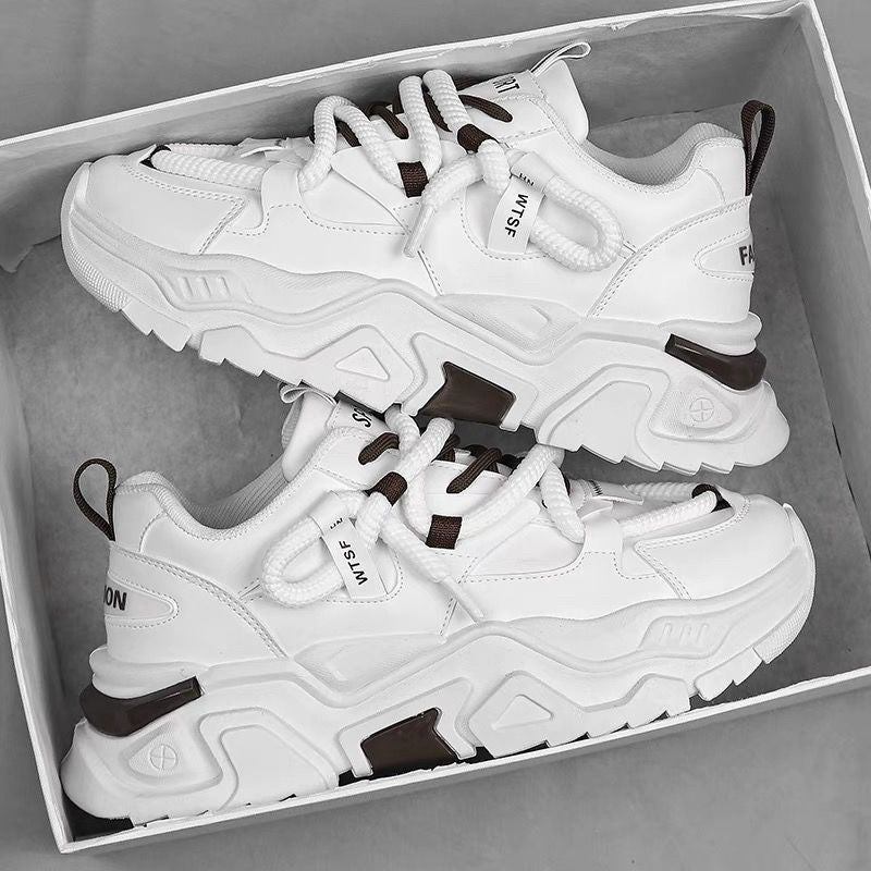 Thick sports shoes for women with innovative details