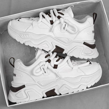 Thick sports shoes for women with innovative details