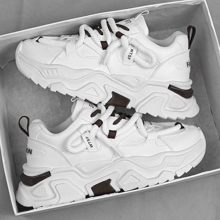 Thick sports shoes for women with innovative details