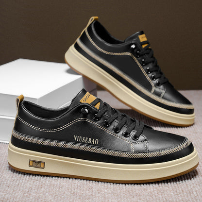 Women’s stylish leather sneakers with comfortable cushioning and slip-resistant sole