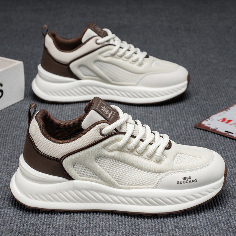 Sports shoes for women with breathable mesh upper and stable profile sole