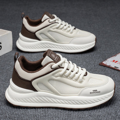 Sports shoes for women with breathable mesh upper and stable profile sole