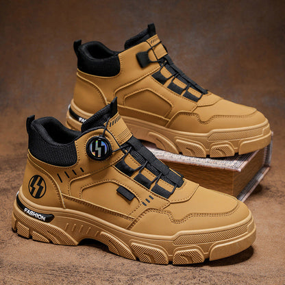 High-top sports shoes for ladies with dynamic and innovative lacing technology