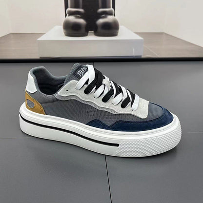Women's Fashion Sneakers with High Platform Sole and Breathable Structure