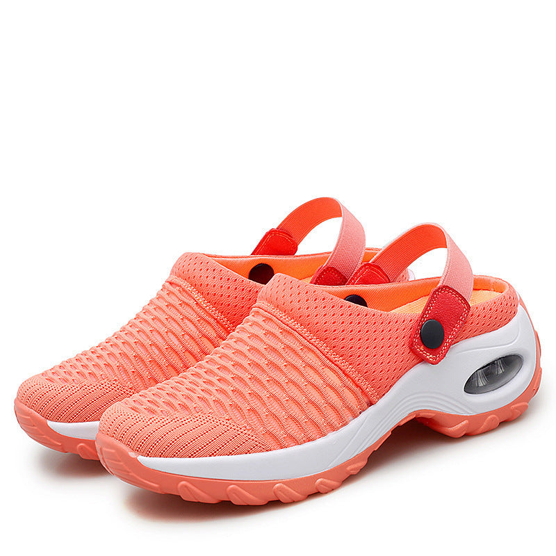 Women's breathable Slip-On sneakers with fashionable mesh design