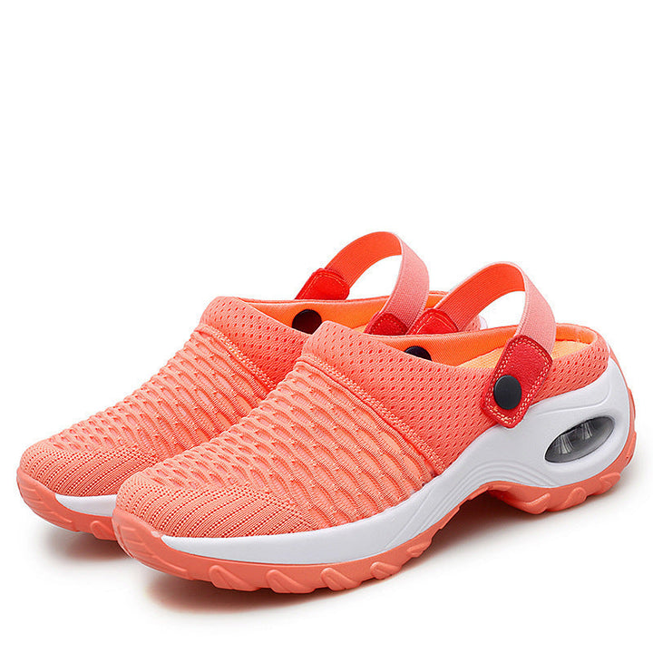 Women's breathable Slip-On sneakers with fashionable mesh design