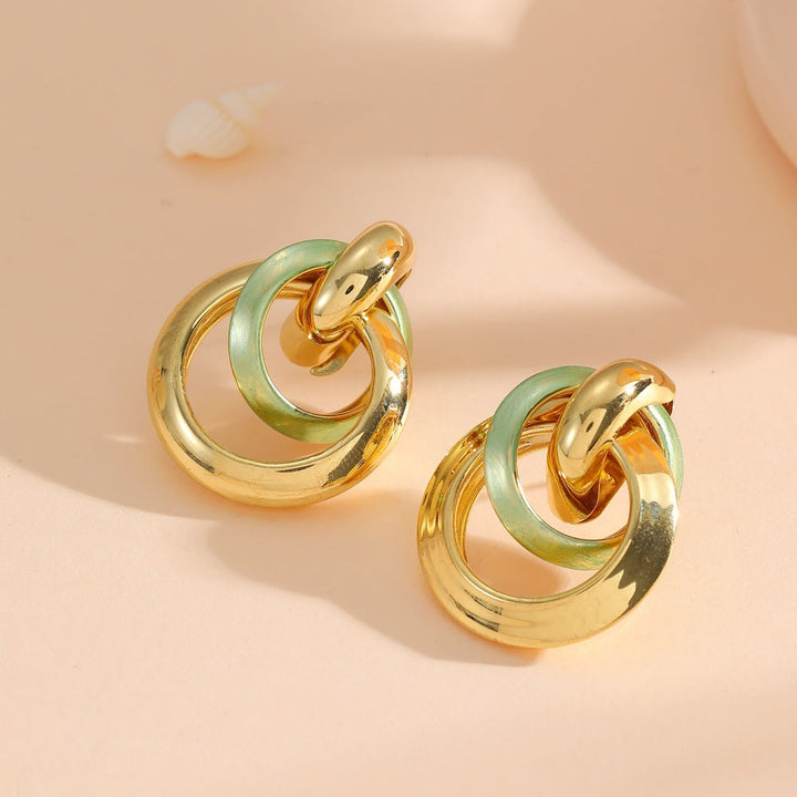 Women's earrings in elegant ring design Tom Cottons
