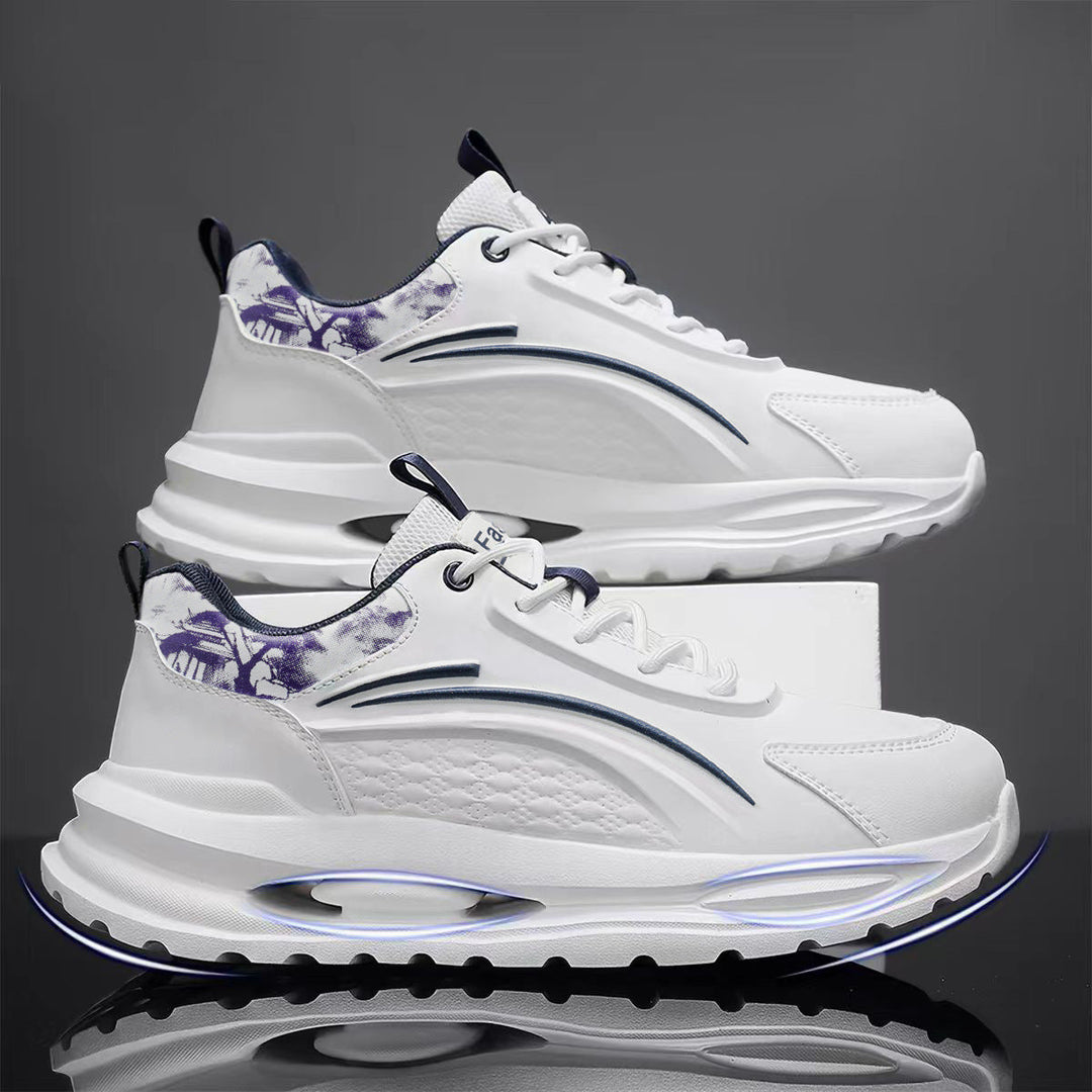Women's sneakers with cushioned sole and breathable upper material