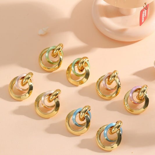 Women's earrings in elegant ring design Tom Cottons