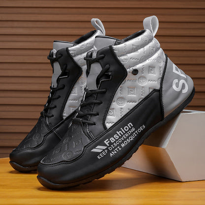 High top sports shoes for women with protective design and non-slip sole