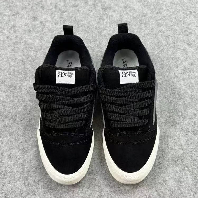Ladies sporty sneakers with futuristic accents and durable outsole