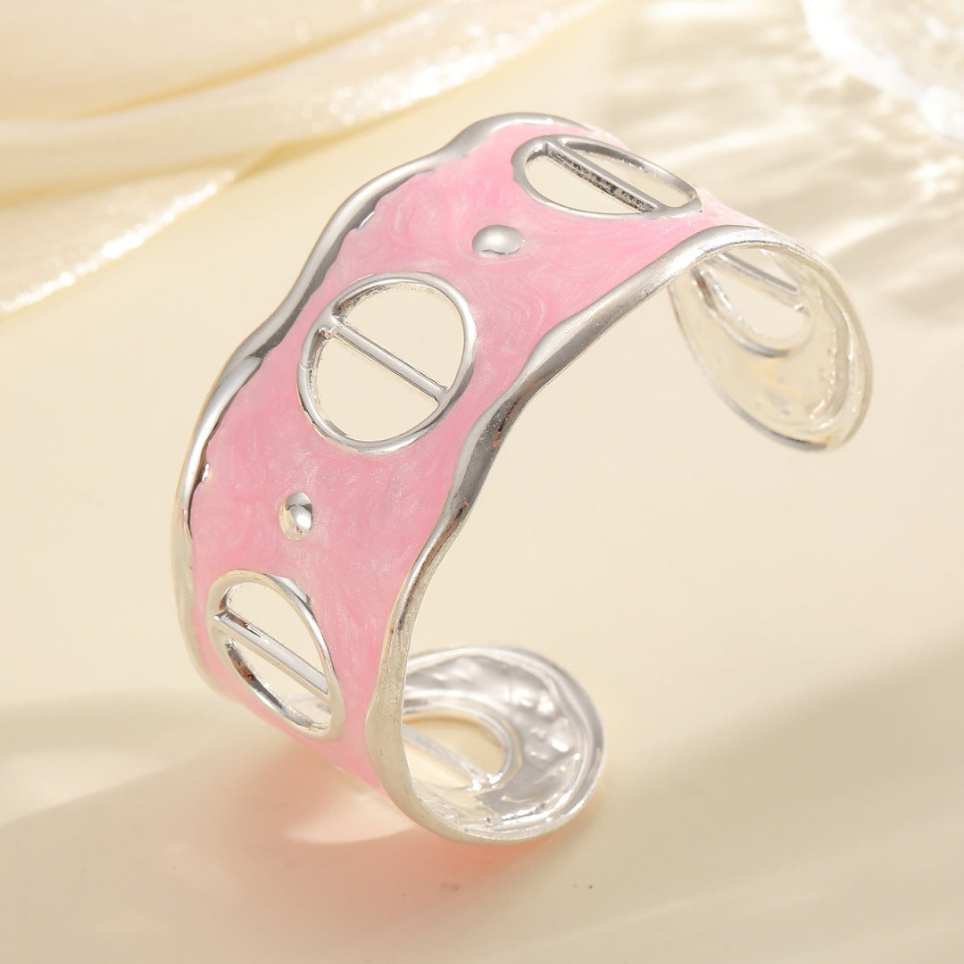 Women Open Bangle with Modern, Transparent Design Tom Cottons