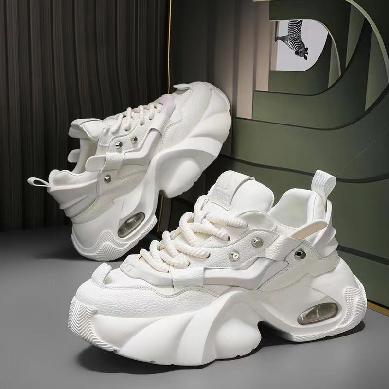 Women's Chunky Sneakers with Reinforced Sole and Ergonomic Design