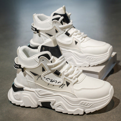Fashion high-top sneakers for ladies with innovative design and stable sole