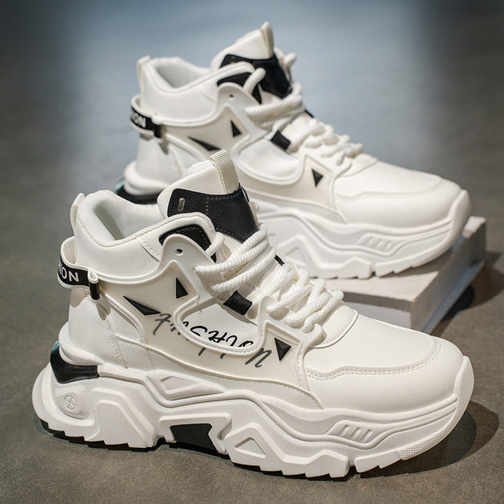 Fashion high-top sneakers for ladies with innovative design and stable sole