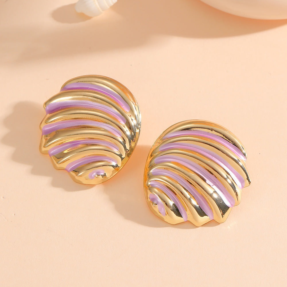 Women's ear clips in maritime shell design Tom Cottons