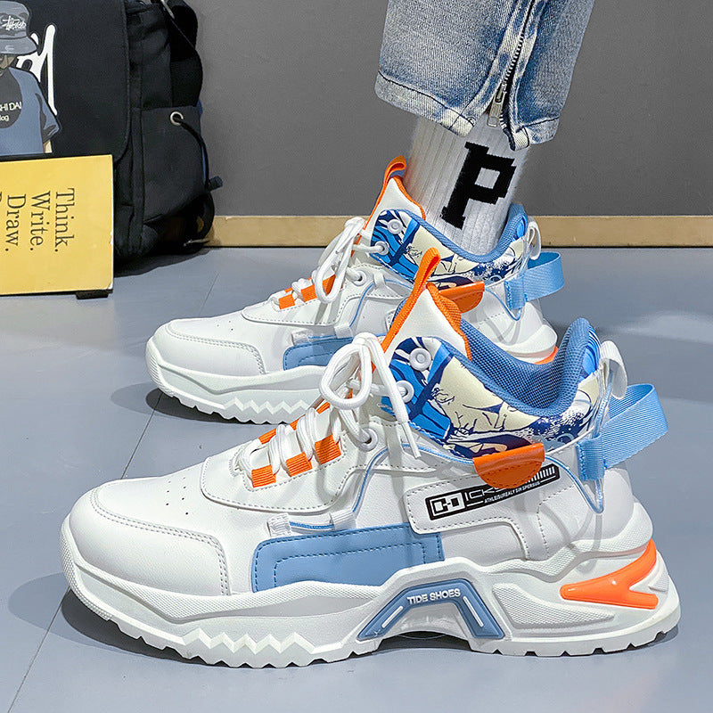 Ladies sporty sneakers with innovative support cushioning system