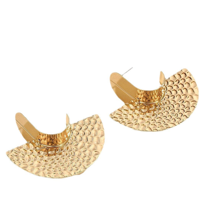 Women's Hanging Earrings with Artistic, Textured Design Tom Cottons