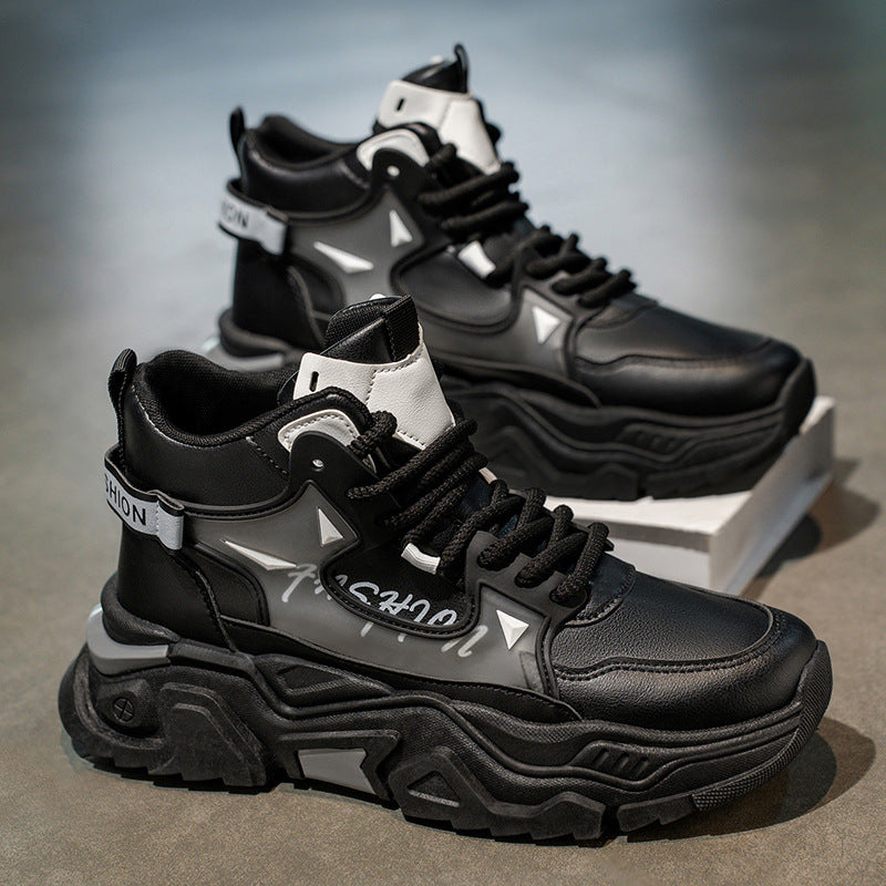 Fashion high-top sneakers for ladies with innovative design and stable sole
