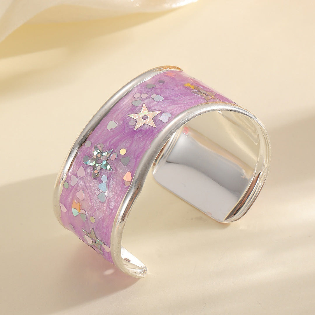 Women's bangle with sparkling star motif Tom Cottons