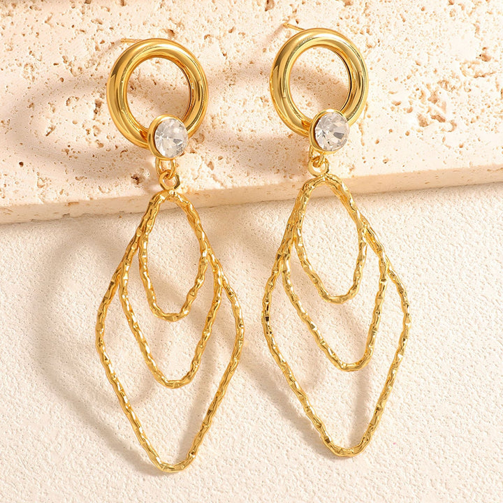 Women's earrings with elegant, shimmering design Tom Cottons