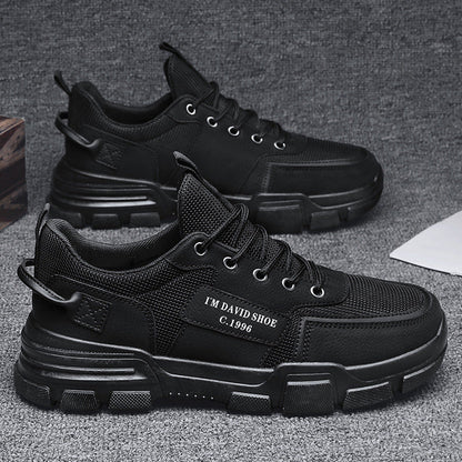 Ladies' athletic shoes with cushioned sole and breathable materials