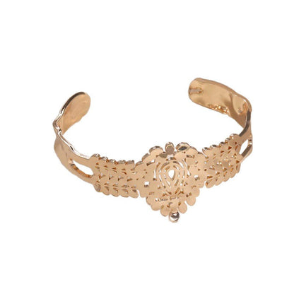 Women's Open Bangle in Modern Bamboo Design Tom Cottons