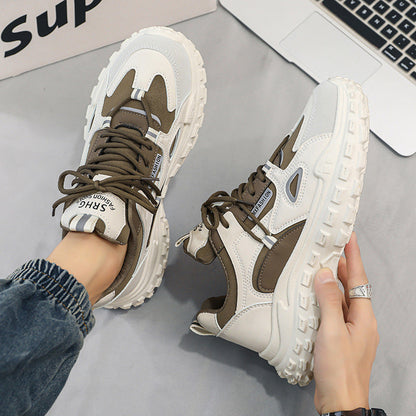 Fashion chunky sneakers for women with non-slip sole