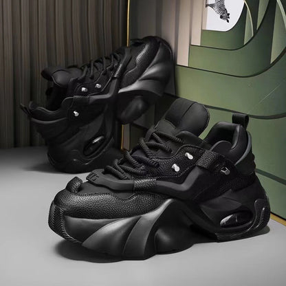 Women's Chunky Sneakers with Reinforced Sole and Ergonomic Design