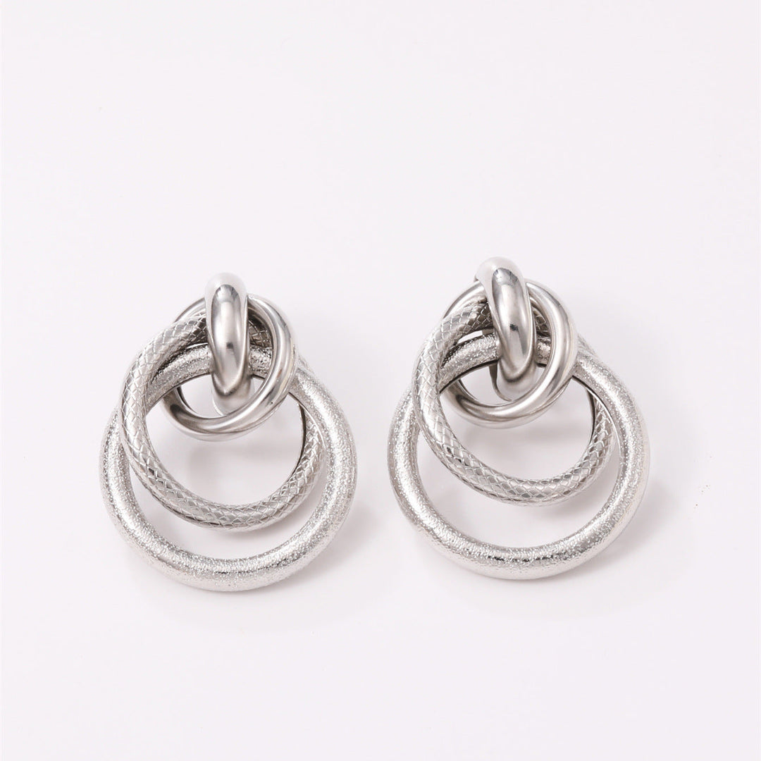 Women's Hanging Earrings with Elegant, Curved Ring Design Tom Cottons