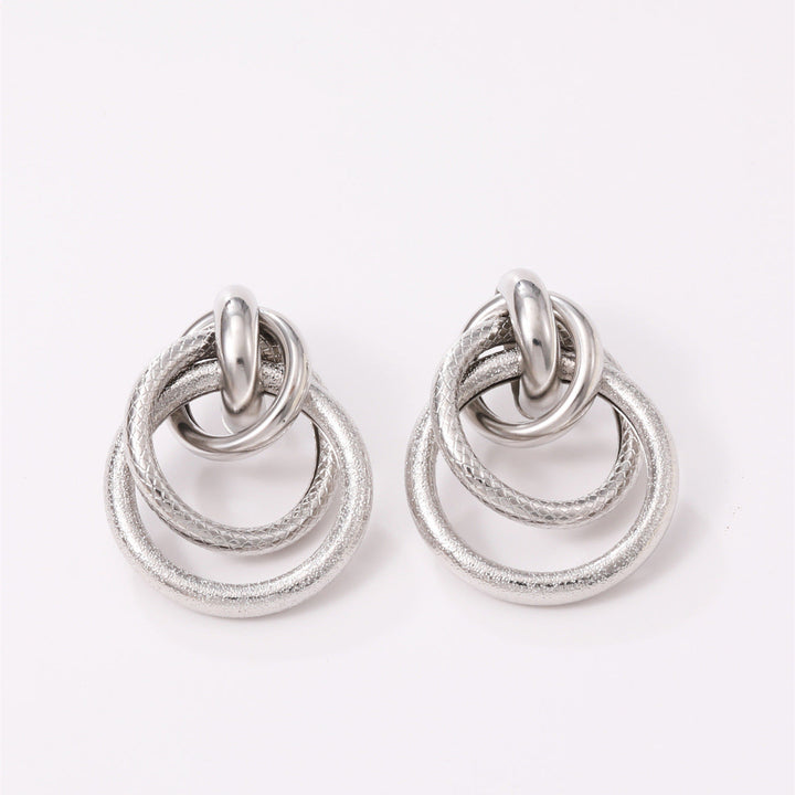 Women's Hanging Earrings with Elegant, Curved Ring Design Tom Cottons