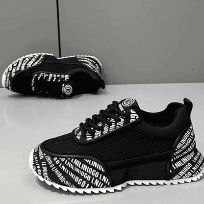 Women’s sporty sneakers with distinctive lettering