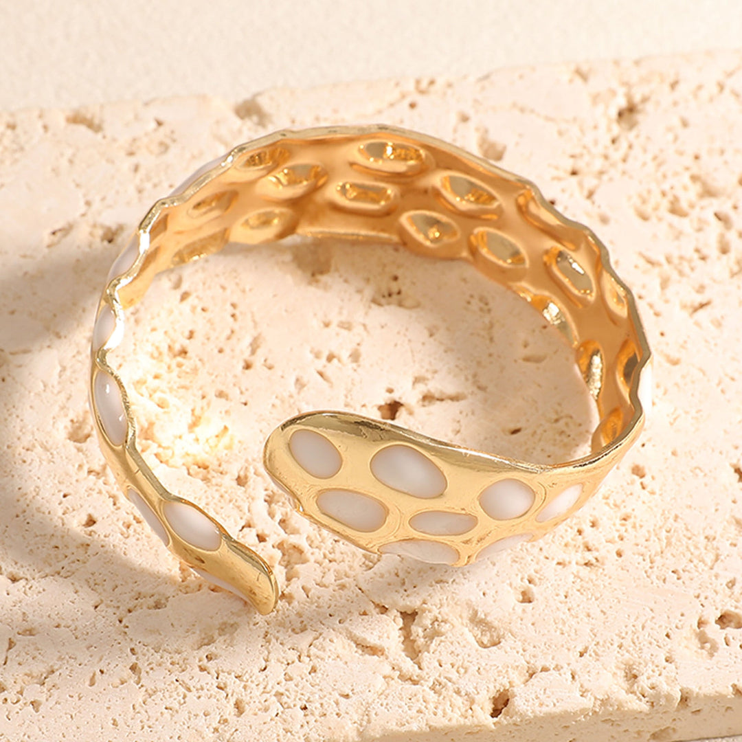 Ladies Open Bangle in Elegant Snake Design Tom Cottons