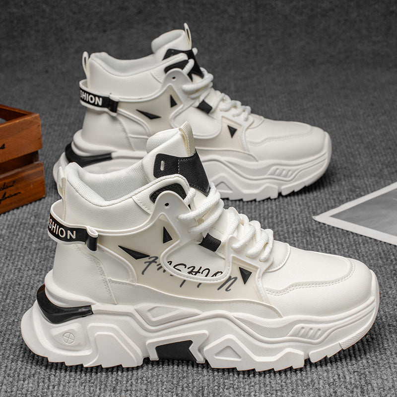 Fashion high-top sneakers for ladies with innovative design and stable sole