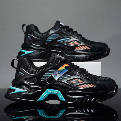 Women's sporty sneakers with breathable mesh upper and shock-absorbing sole