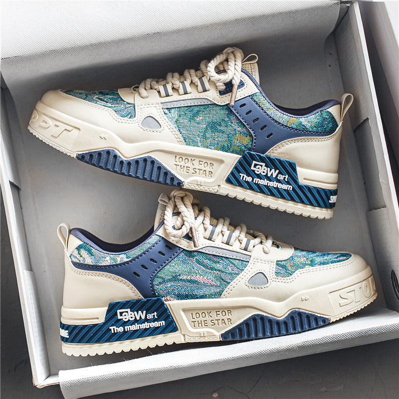 Women's sporty sneakers with innovative upper material and non-slip sole
