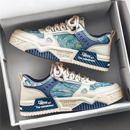 Women's sporty sneakers with innovative upper material and non-slip sole