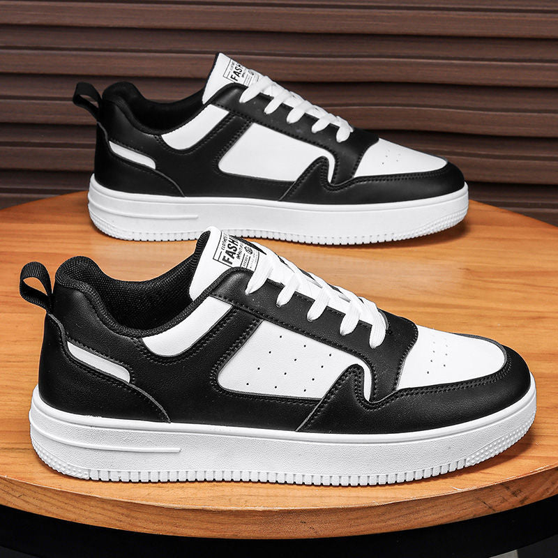 Women's Sporty Leather Sneakers with Padded Insole