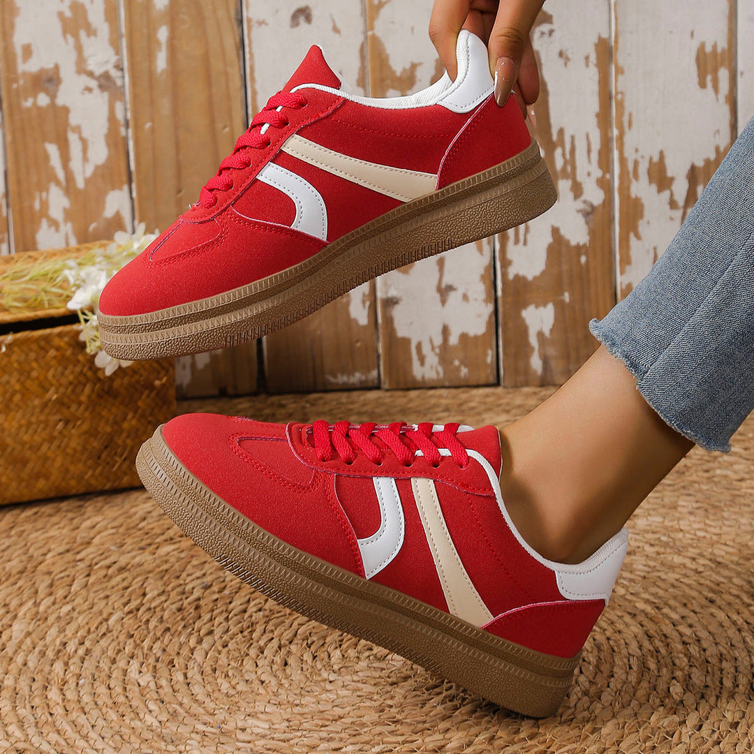 Women's sneakers with fashionable upper material and non-slip sole