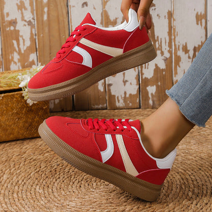 Women's sneakers with fashionable upper material and non-slip sole