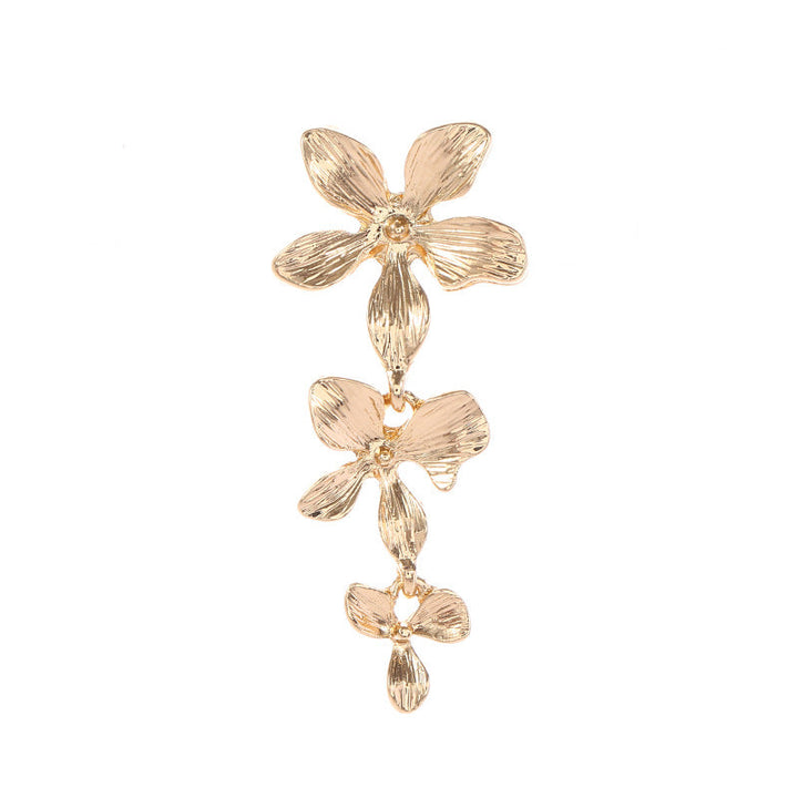 Women's Hanging Earrings with Floral Elements and Elegant Design Tom Cottons