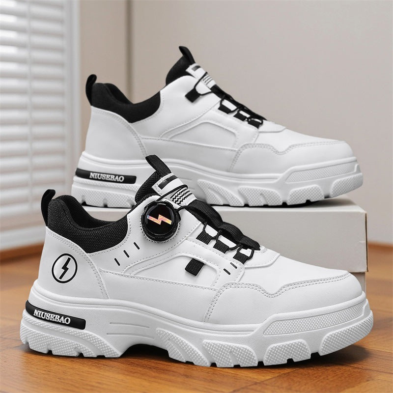 Women's sporty sneakers with innovative quick-lacing system and non-slip sole