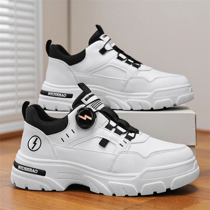Women's sporty sneakers with innovative quick-lacing system and non-slip sole
